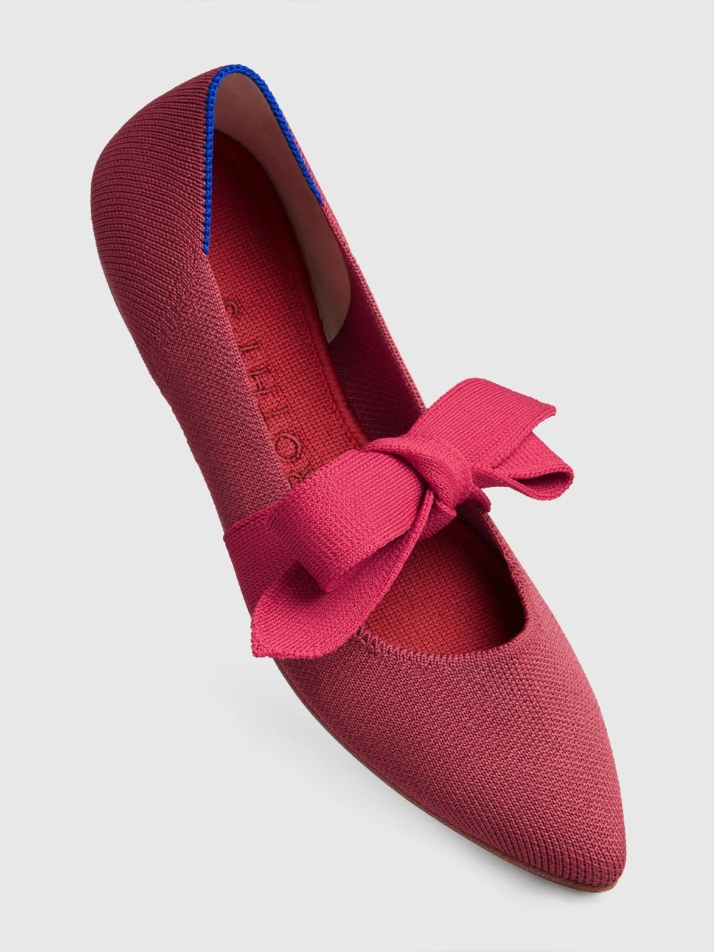 Rothy’s red Women’s Pointed Bow Flat in 9.5